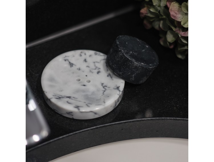 Marble soap dish