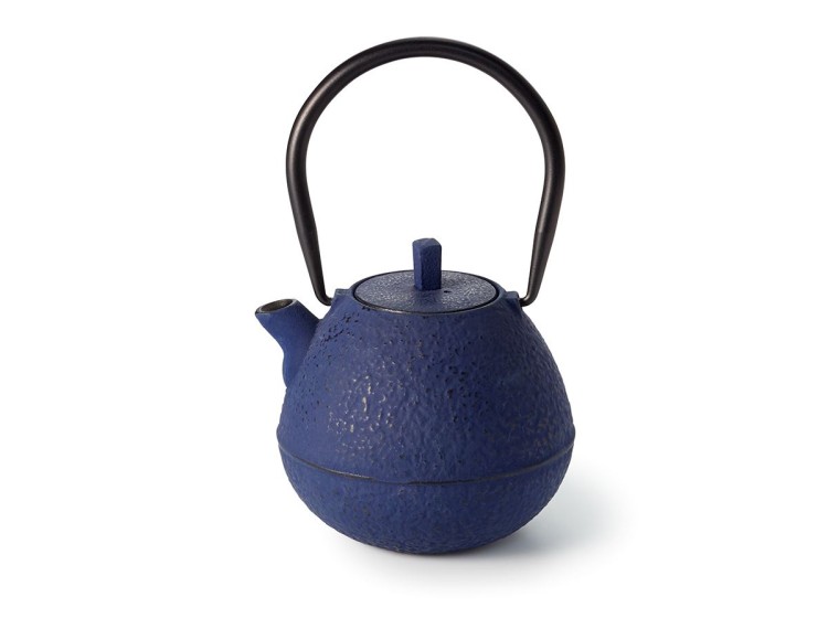 cast iron blue teapot 500ml